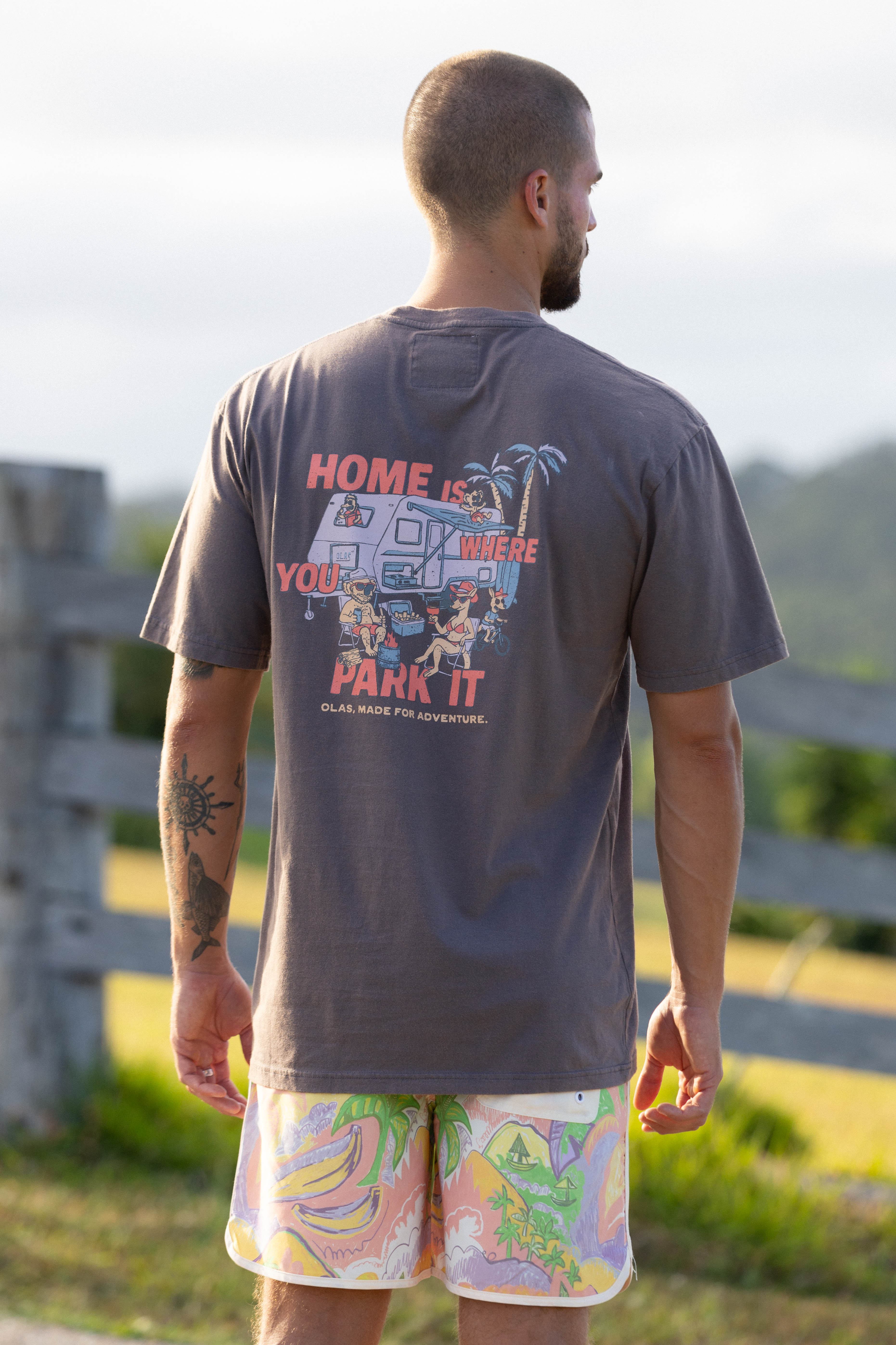 HOME IS WHERE YOU PARK IT TEE - OLAS SUPPLY CO.