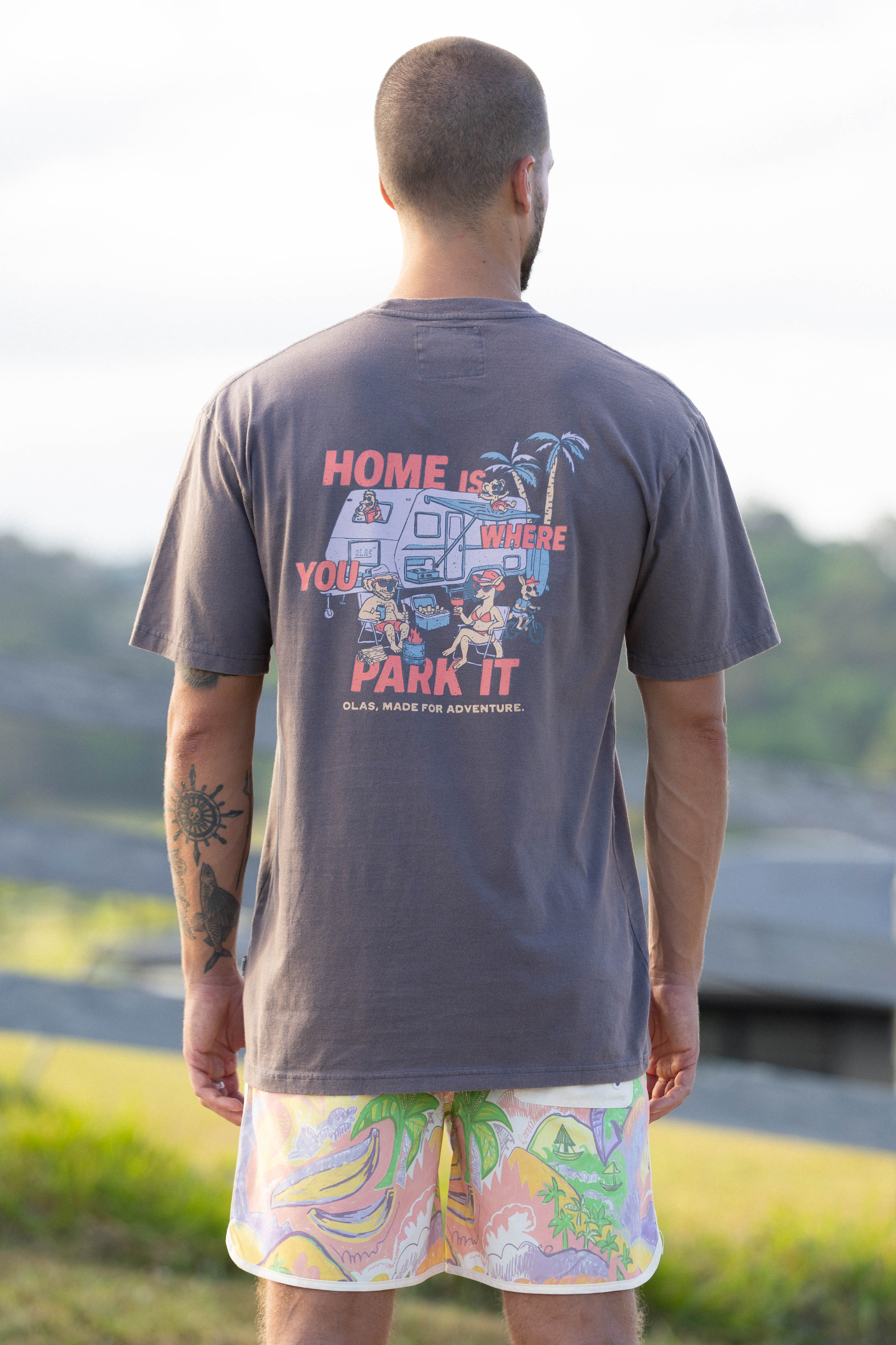HOME IS WHERE YOU PARK IT TEE - OLAS SUPPLY CO.