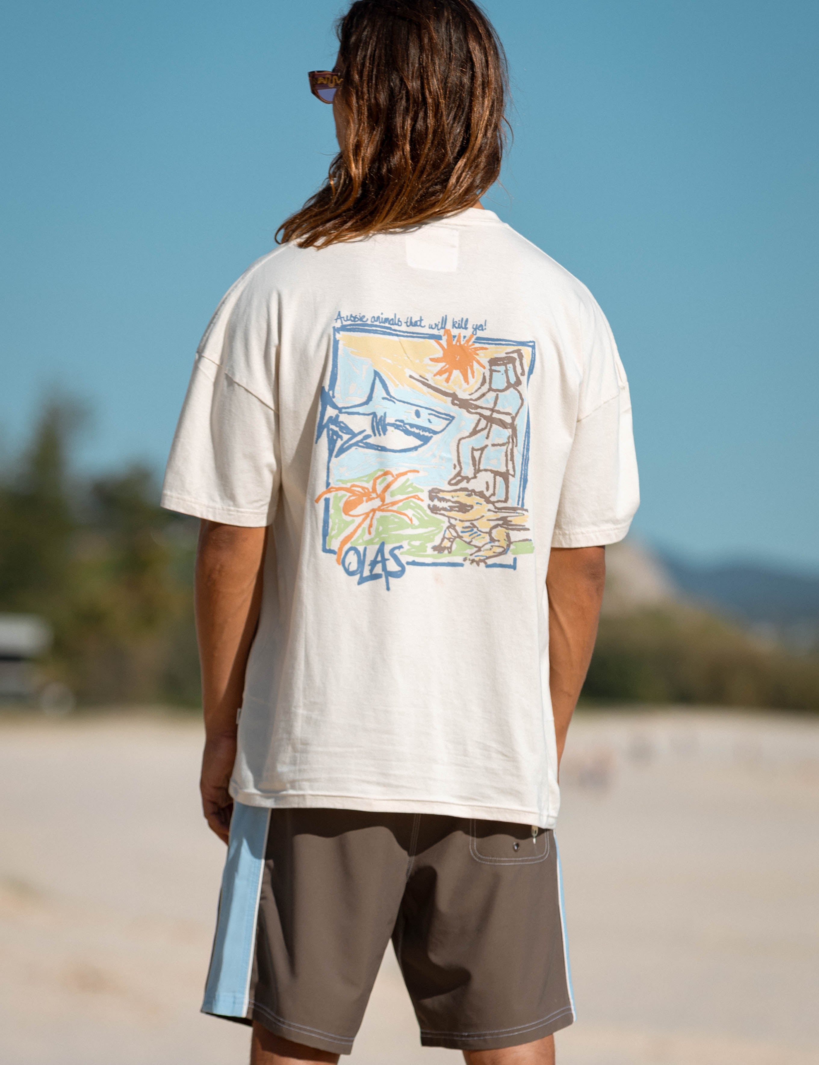DEADLY DOWNUNDER BOX TEE - OLAS SUPPLY CO.