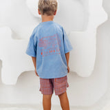 TRAVELLER MINI TEE BLUE - OLAS SUPPLY CO.