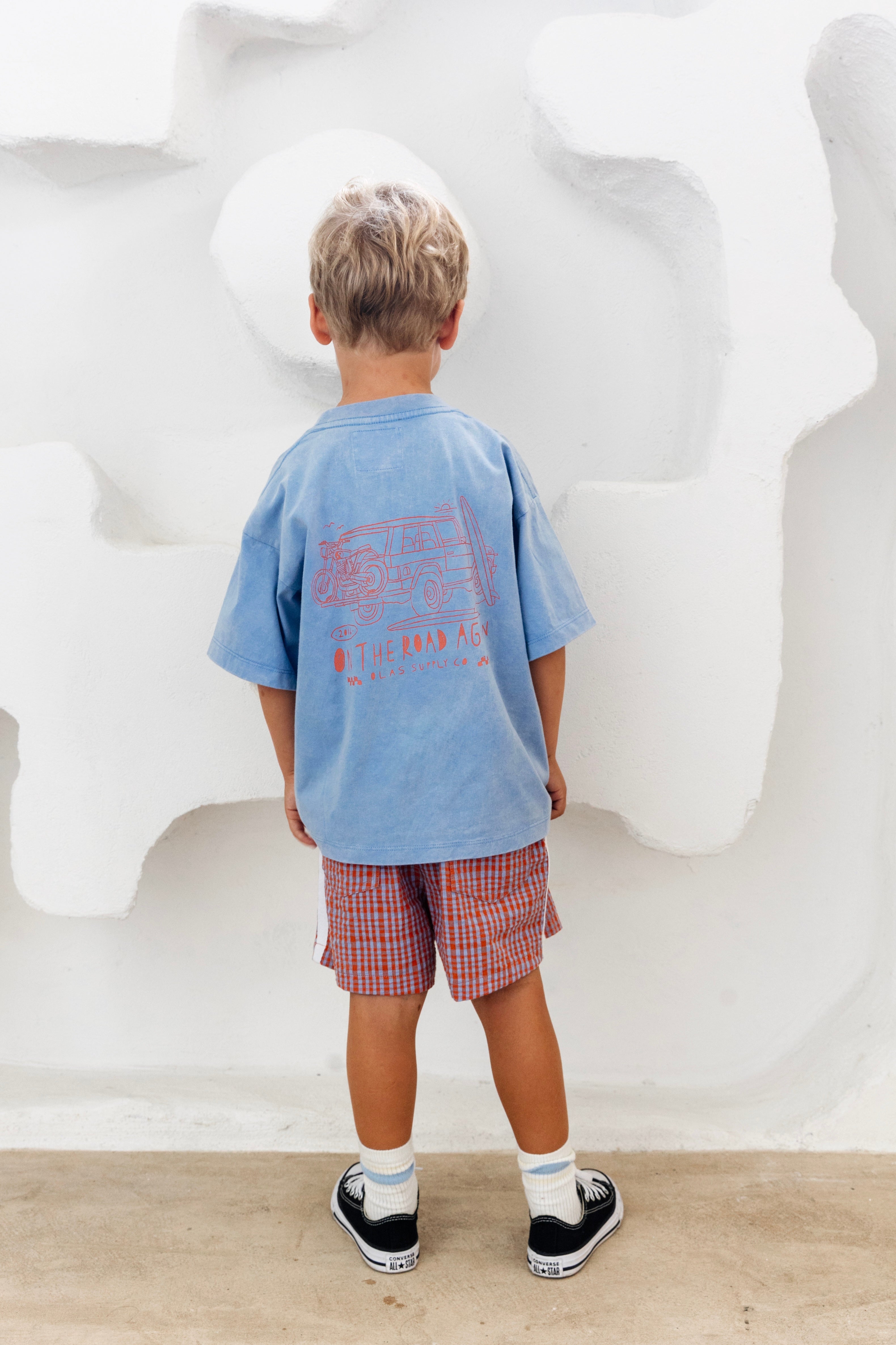 TRAVELLER MINI TEE BLUE - OLAS SUPPLY CO.
