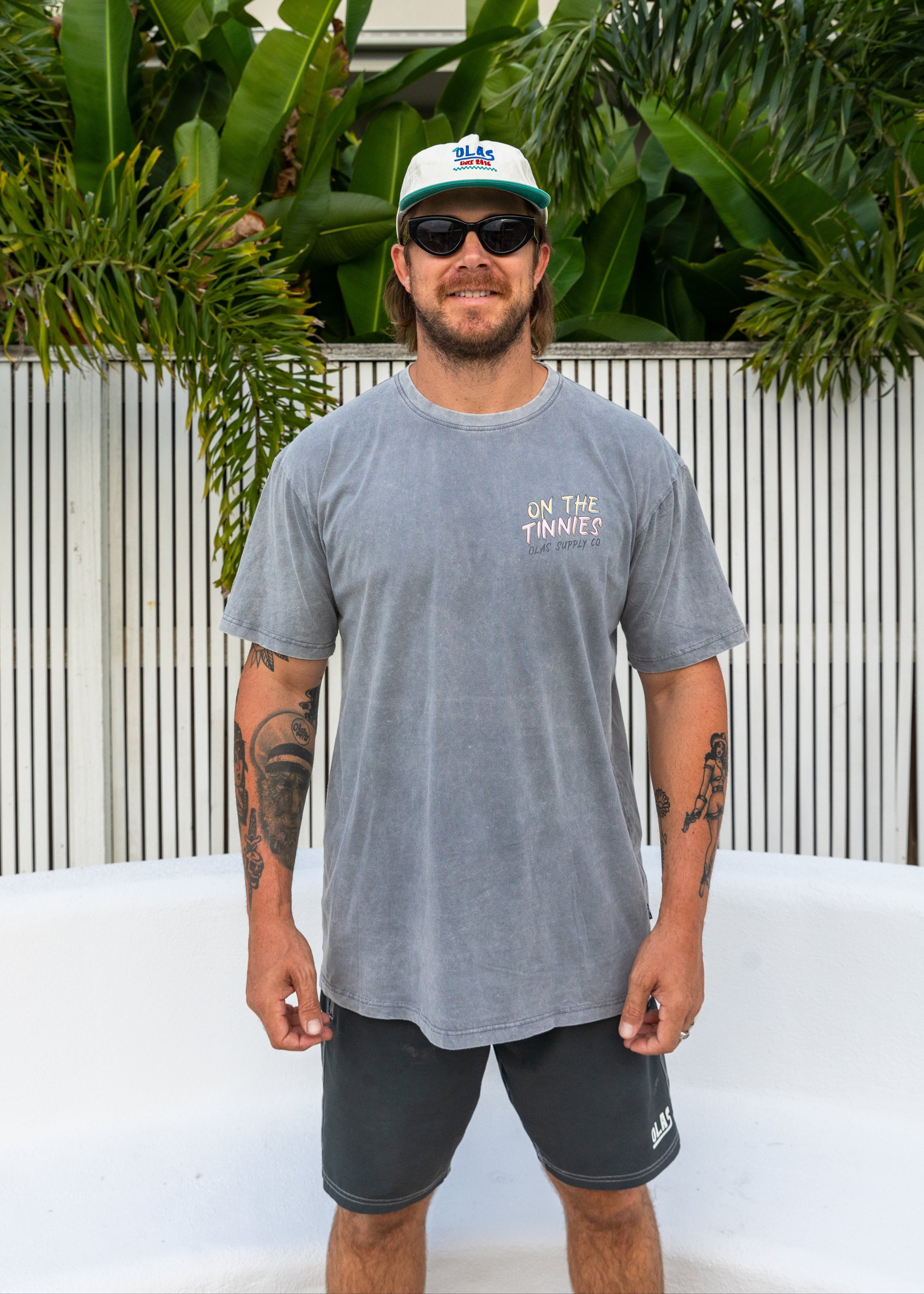 ON THE TINNIES TEE - OLAS SUPPLY CO.