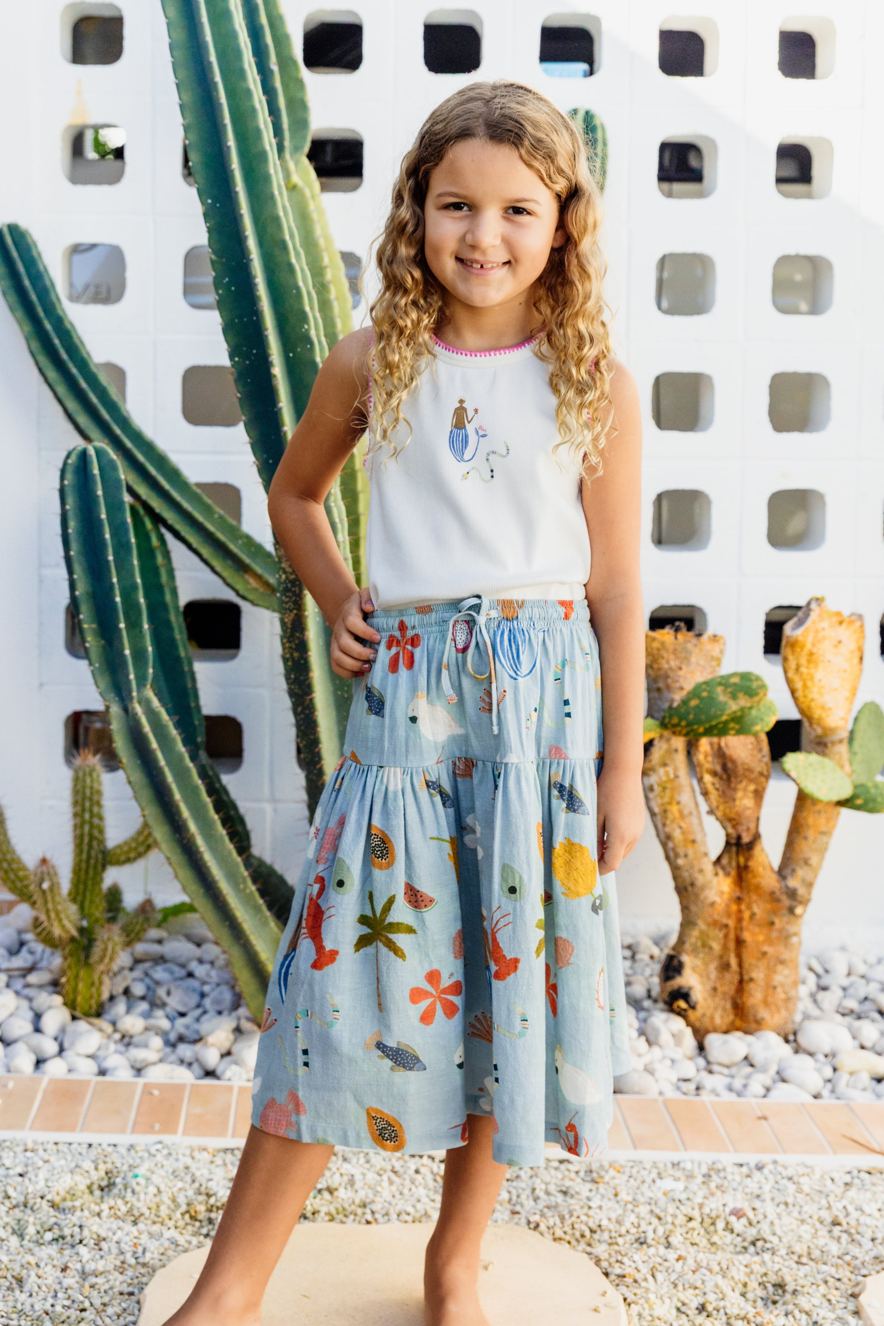 BY THE SEA MIDI SKIRT - OLAS SUPPLY CO.