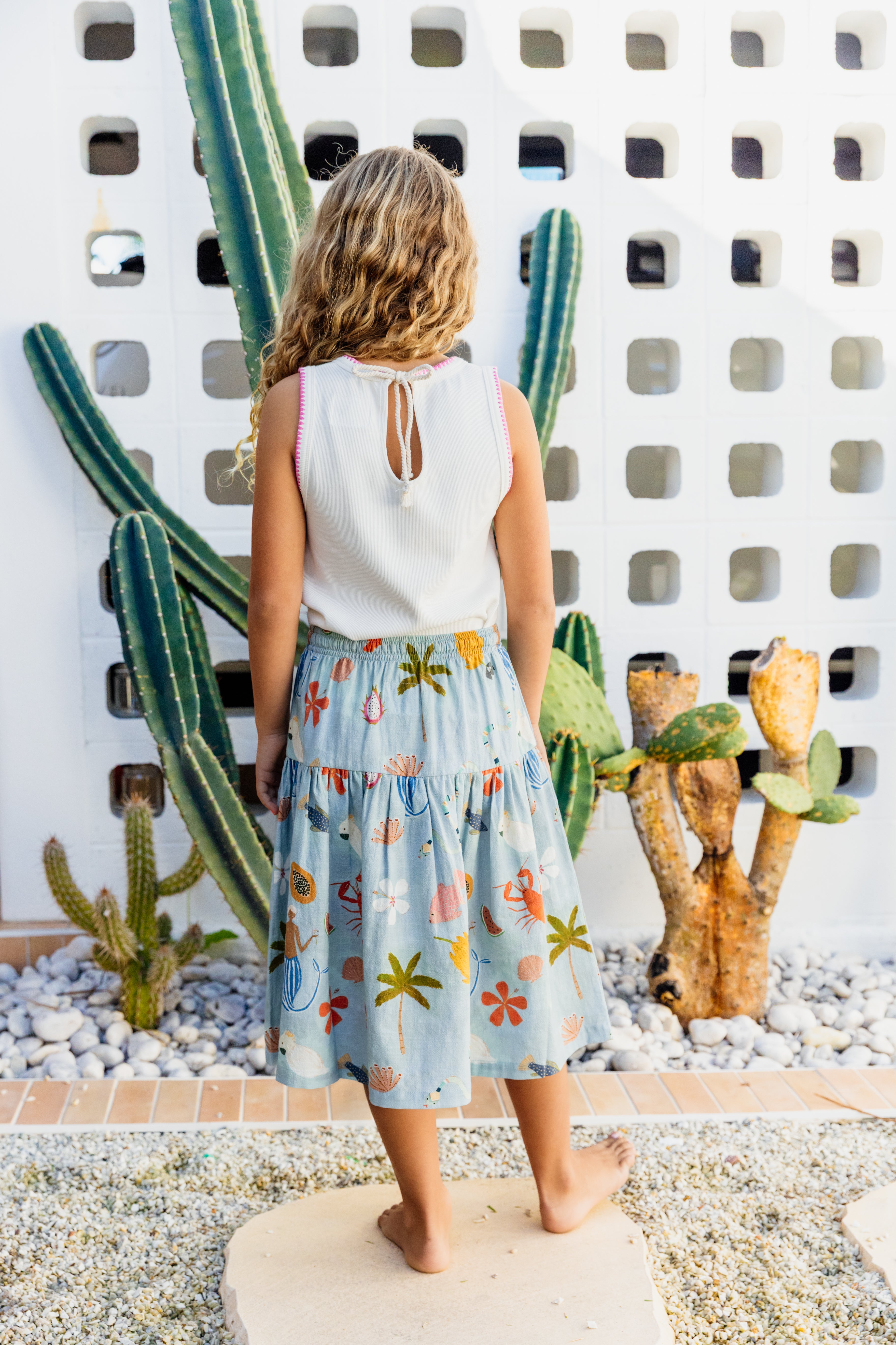 BY THE SEA MIDI SKIRT - OLAS SUPPLY CO.