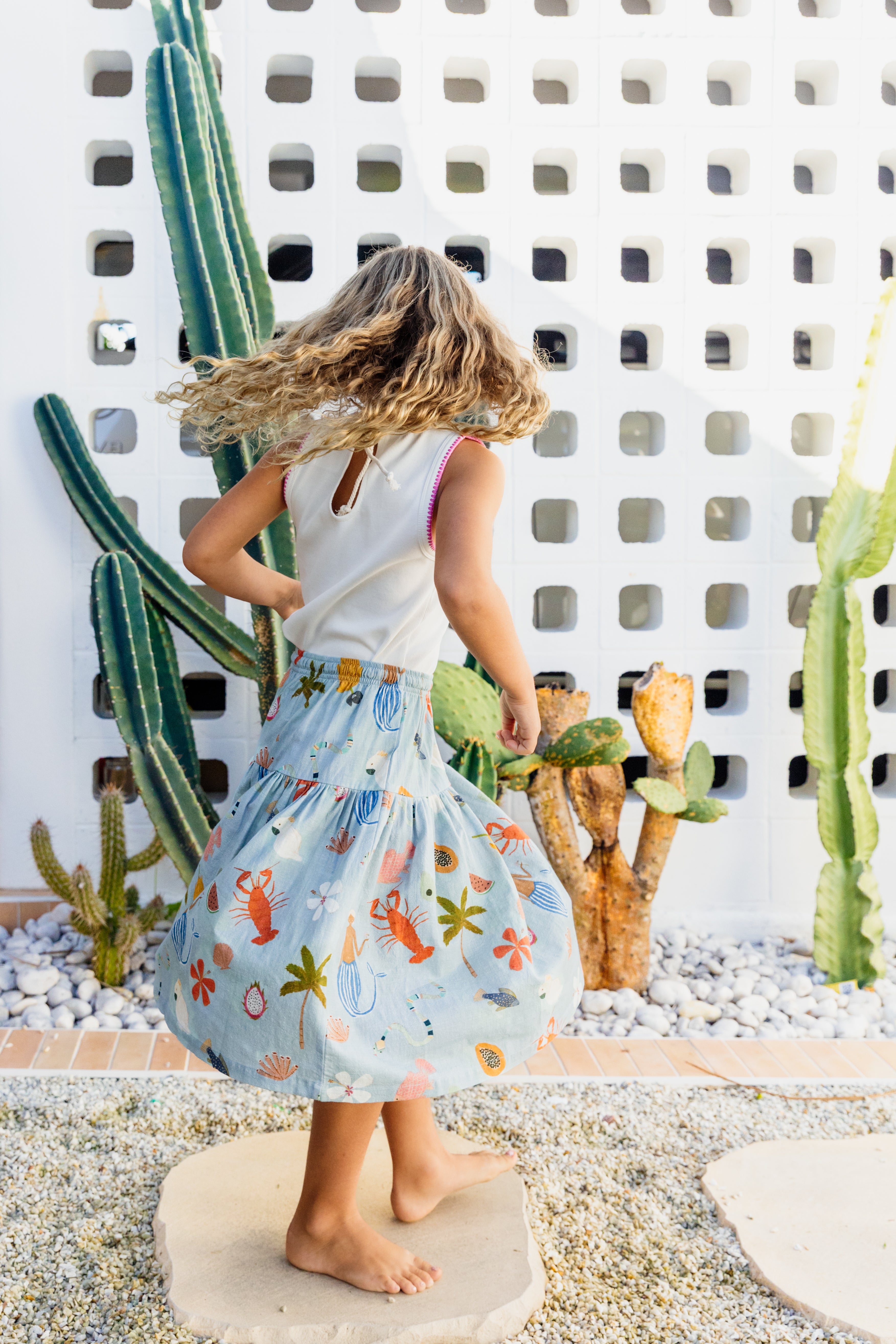 BY THE SEA MIDI SKIRT - OLAS SUPPLY CO.