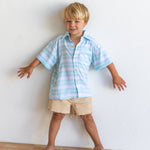 TRUE BLUE MINI BUTTON UP - OLAS SUPPLY CO.
