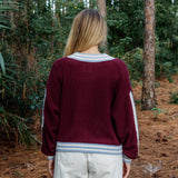 RED SANDS KNIT CARDI
