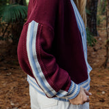 RED SANDS KNIT CARDI