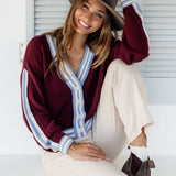 RED SANDS KNIT CARDI