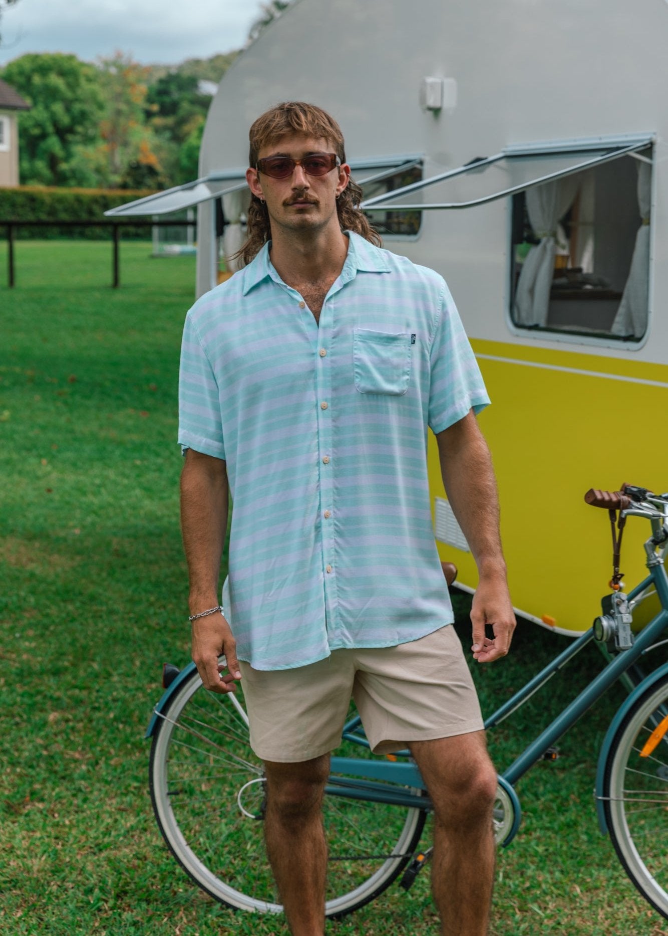 TRUE BLUE BUTTON UP - OLAS SUPPLY CO.