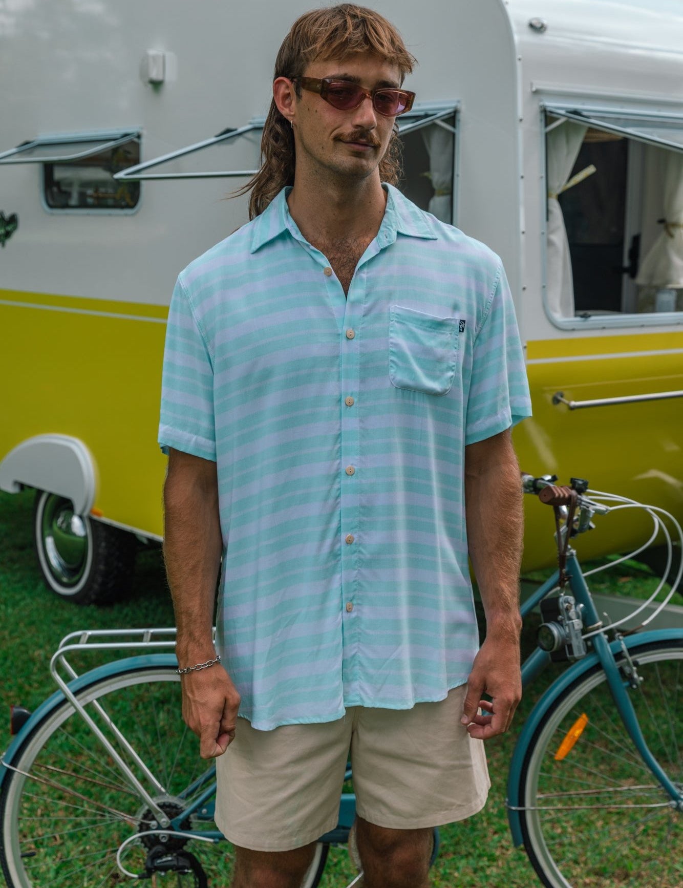 TRUE BLUE BUTTON UP - OLAS SUPPLY CO.