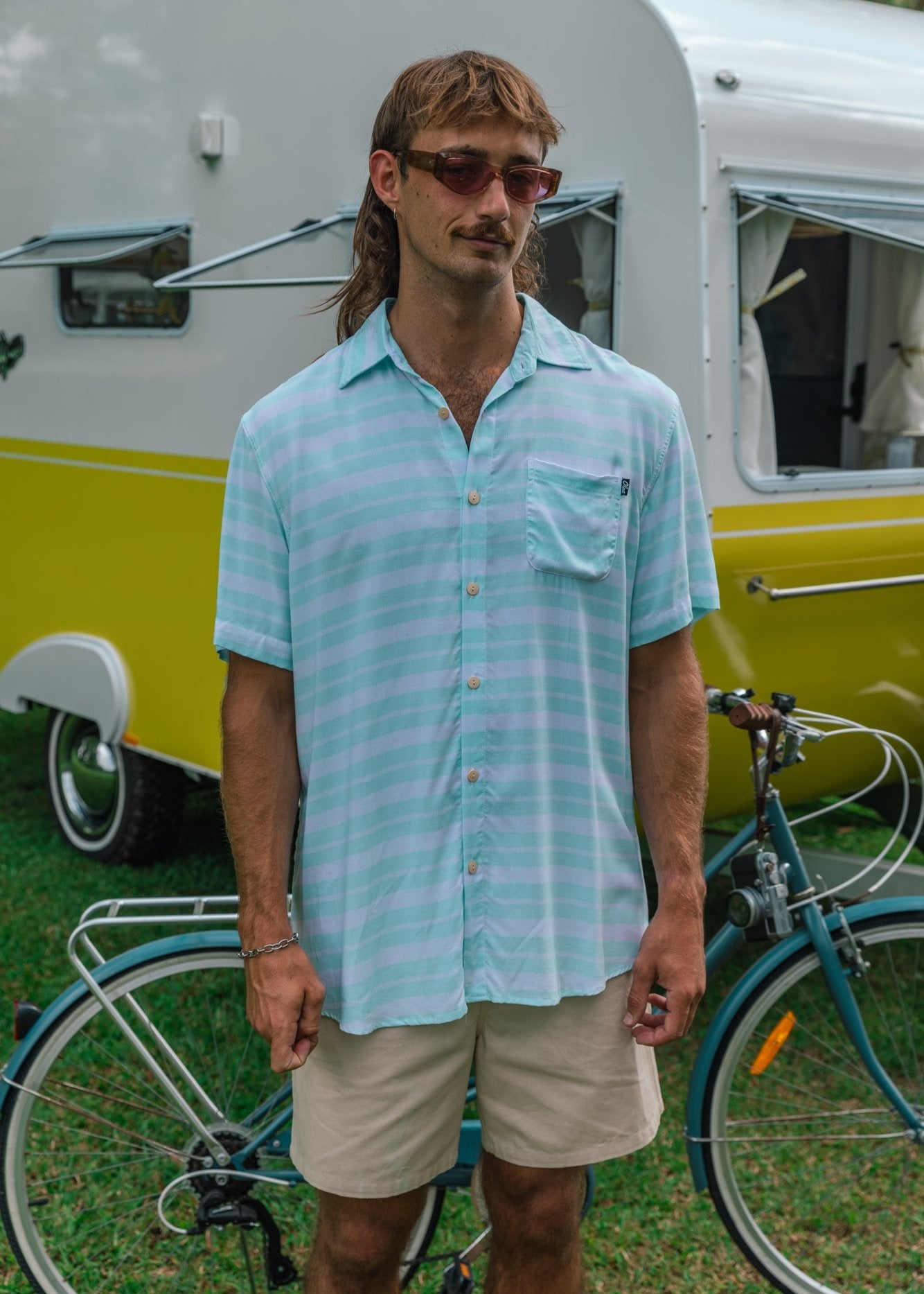 TRUE BLUE BUTTON UP - OLAS SUPPLY CO.