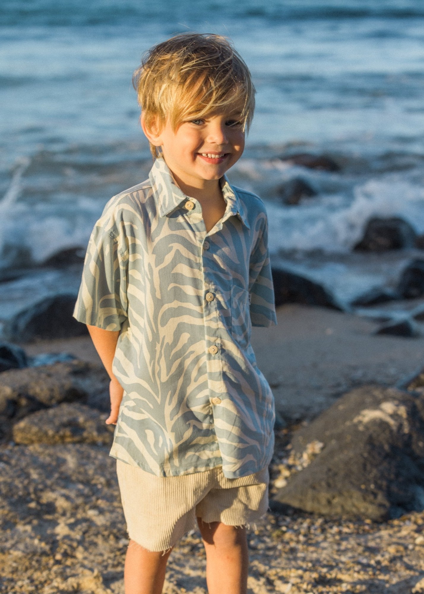 TIGER MINI BUTTON UP - OLAS SUPPLY CO.