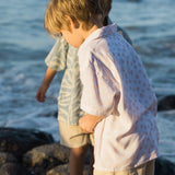 LEOPARD MINI BUTTON UP PINK - OLAS SUPPLY CO.