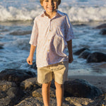 LEOPARD MINI BUTTON UP PINK - OLAS SUPPLY CO.